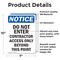 Signmission Do Not Enter Contractor Access OSHA Notice Sign, Vinyl Decal, 7in W x 10in L, 2PK OS-2PACK-NS-D-710-V-11177 - alternate 6